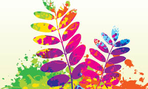 Colorful Spring Vector Graphic