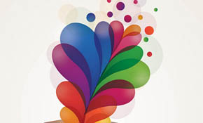 Colorful Surprise Vector Graphic