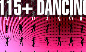 Dancing Girls Silhouettes
