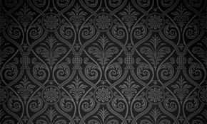 Black Ancient Damask