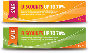 Discount Banners Vector Graphic
