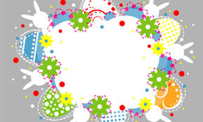 Easter colorful card design