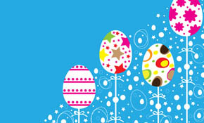 Easter Colorful Ornaments Design