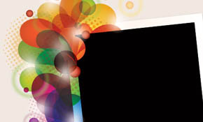 Fancy Polaroid Frame Vector Graphic