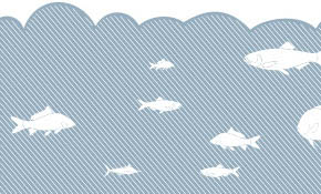 Fish in the sea Vector Graphic