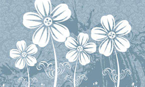 Flower field Vector Graphic