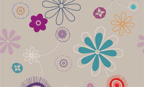 Flowers Pattern Vector Graphic