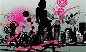 free party nightlife vector