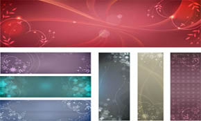 Free flowery vector backgrounds
