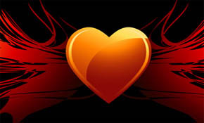 Flaming Heart Wings