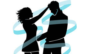 LOVE COUPLE VECTOR IMAGE