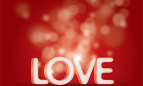 Love Sparkle Vector Graphic