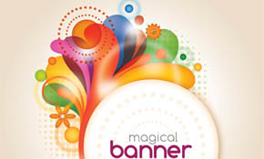 Magical Banner Vector Graphic