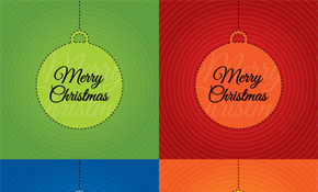 Merry Christmas Cards Vector