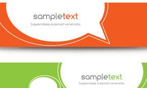 Minimal Banners Vector Graphic