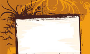 Orange frame Vector Graphic