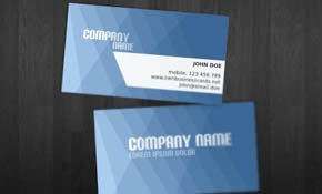 Blue Business Card Template