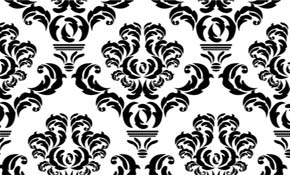 Vector damask repeat pattern