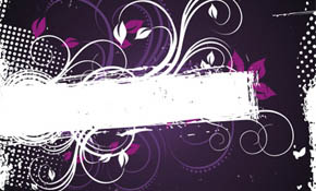 Purple Frame Vector Graphic