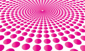 RADIAL DOTTED VECTOR BACKGROUND
