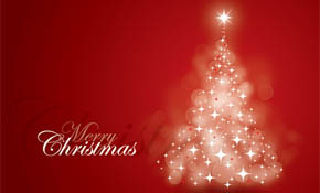 Red Christmas Card Vector Graphic