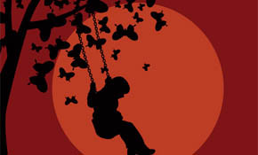 Red Night Vector Graphic