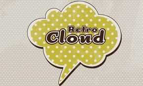 Retro Cloud Background
