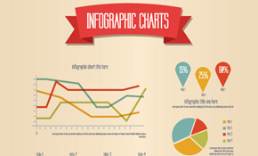 Retro Infographic Vector Graphic