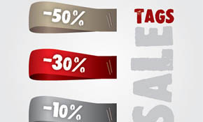 Sale Tags Vector Graphic