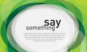 Say Something Vector Graphic