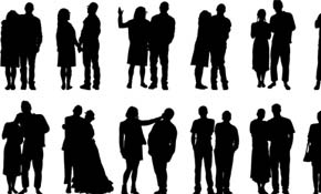 couple silhouette clipart