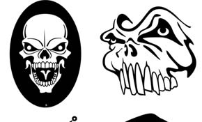 VECTOR SKULLS SET