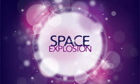 Space Explosion Vector Graphic