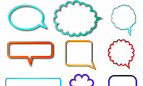 SPEECH BUBBLES VECTOR IMAGE