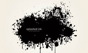 Splashed Ink Vector Graphic
