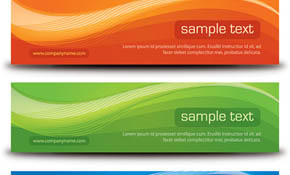 Stylish Banners Vector Graphic
