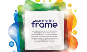 Summerish Frame Vector Graphic