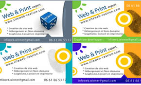 Business card layout vectors