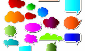 TEXT VECTOR BUBBLES