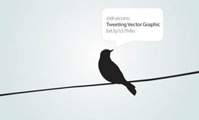 Tweeting Vector Graphic