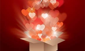 Valentines Gift Vector Graphic