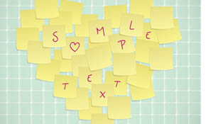 Sticky Notes Valentine Card