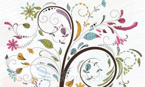 colorful tree vector