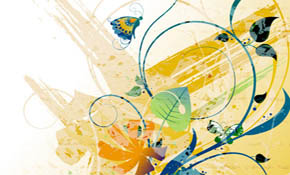 vector watercolor floral background