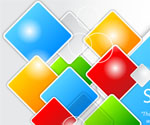 Abstract Square Vector Background
