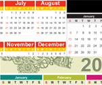 2013 Free Vector Calendar