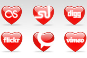 12 St.Valentines day Icons