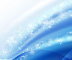 Abstract Bubble Wave Blue Backgroun