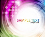 Abstract Colored Swirl Vector Backg
