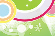 Abstract Retro Green Vector Backgro